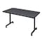 Kobe Rectangle Training Table, 48" W, 29" H, Laminate Top, Gray MKTRCC4830GY - alternate 1